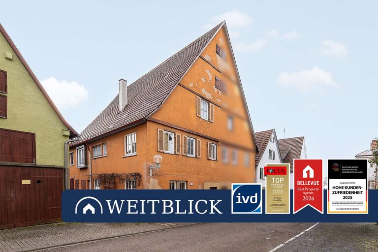 WEITBLICK: Historisches Altstadtjuwel an der Marbacher Stadtmauer!